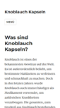 Mobile Screenshot of knoblauchkapseln.com